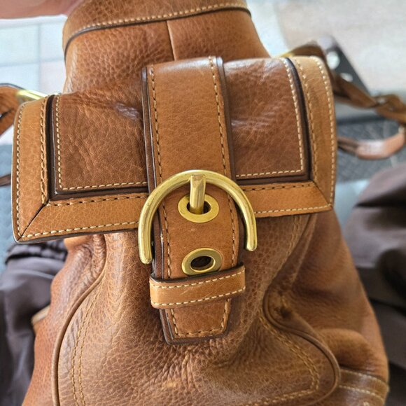 Coach Legacy Tobacco Brown Braided Handle Heavy Tote and Wallet - Picture 5 of 11